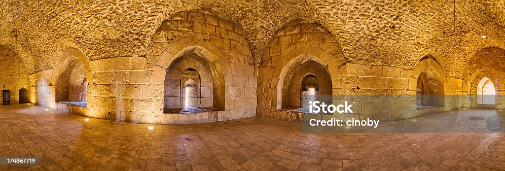 Voûte en berceau du château à Ajloun-Jordanie - Photo de Château libre de droits