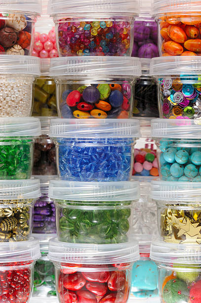 istock Jewelry Beads in Jars 174868174