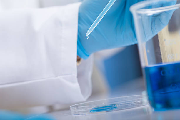 istock Closeup of dropper in a science lab 174868446