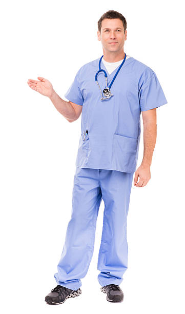 istock Man Doctor Surgeon Nurse Isolated on White Background 174868614