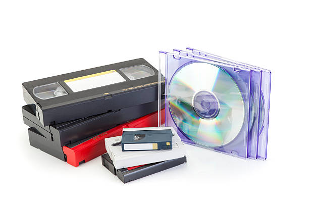 vídeo/dvd de conversão - video cassette tape imagens e fotografias de stock