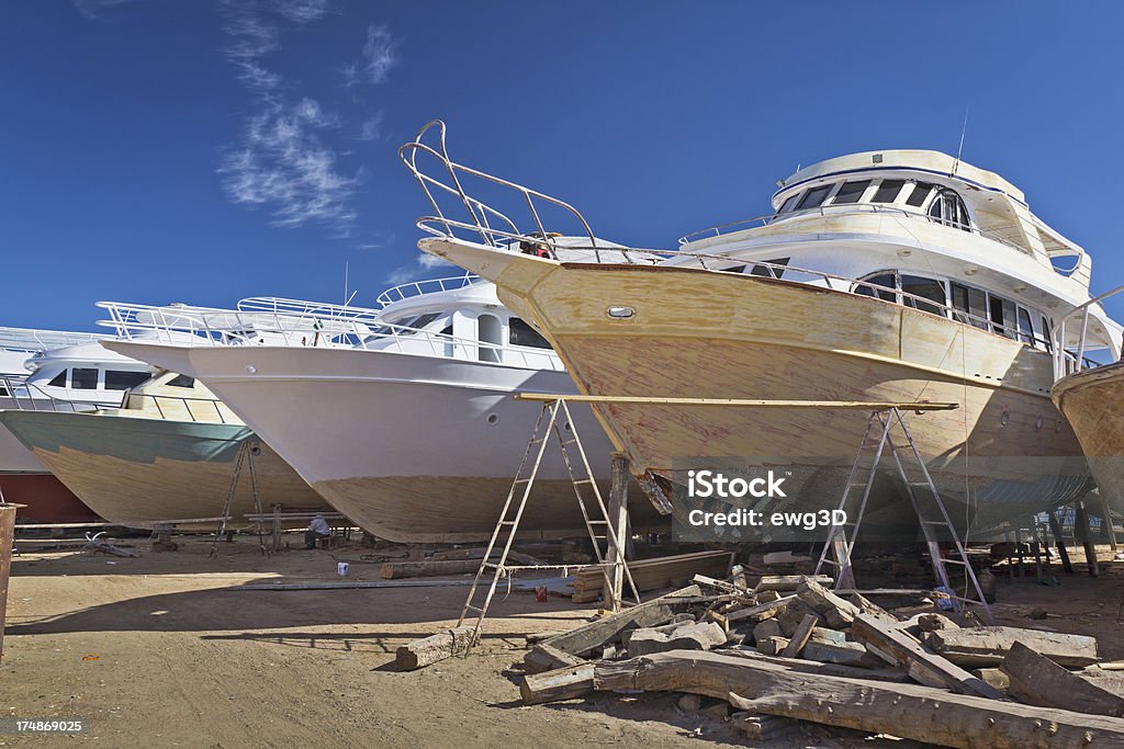 Reparación shipyard, Hurghada, Egipto - Foto de stock de Aire libre libre de derechos