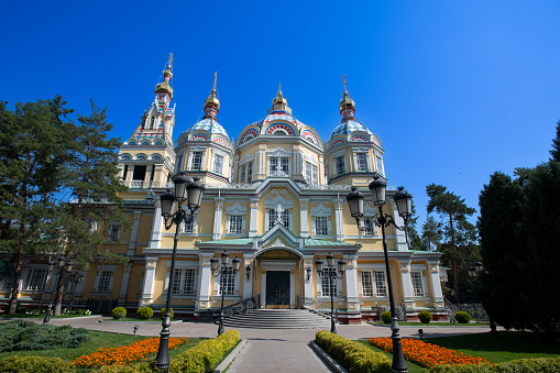 Ascension Cathedral, also known as Zenkov Cathedral, is a Russian Orthodox cathedral located in Panfilov Park in Almaty, Kazakhstan