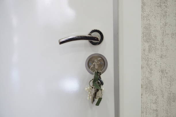 istock The keychain on the door. 1748698281