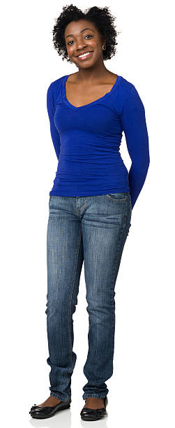 istock Happy Young Woman Standing 174870177