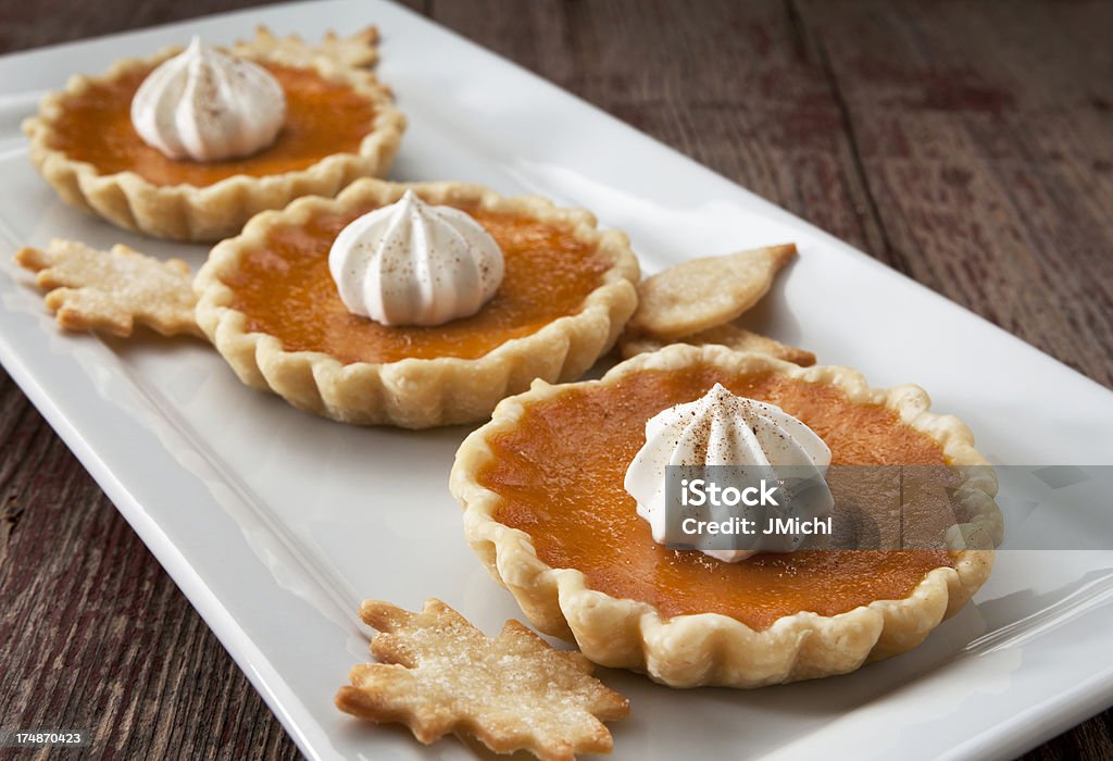 Tartes à la citrouille - Photo de Tarte sucrée libre de droits