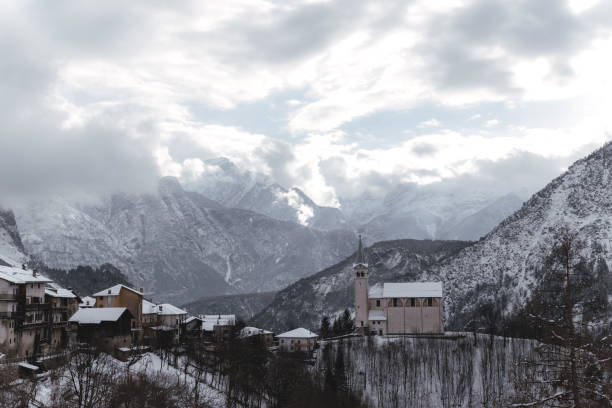 istock Winter landscape in Dolomites mountains, Italy 1748705134