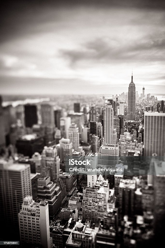 Vista aérea de Manhattan, ciudad de Nueva York - Foto de stock de Arriba de libre de derechos