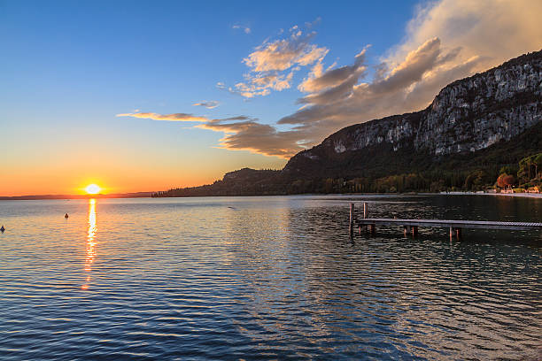 istock Sunset on Lake Garda, Italy 174871611