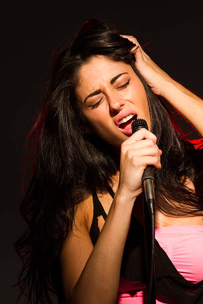 istock Beautiful female singer 174871989