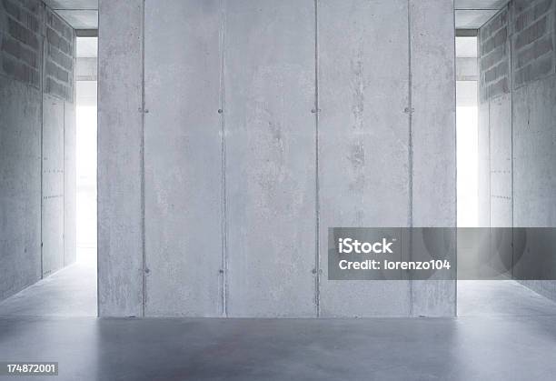 Rohem Betonwand Stockfoto und mehr Bilder von Betonwand - Betonwand, Beton, Wohnraum