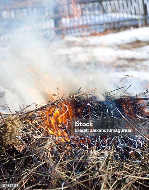 Foto de Fogo Ao Ar Livre e mais fotos de stock de Agricultura - Agricultura, Calor, Campo