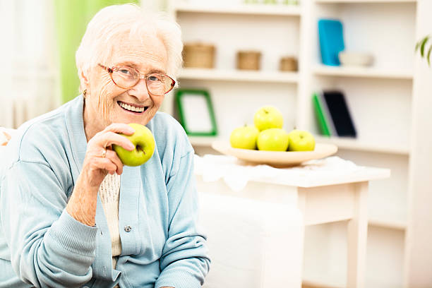 istock Happy grandmother at home 174872512