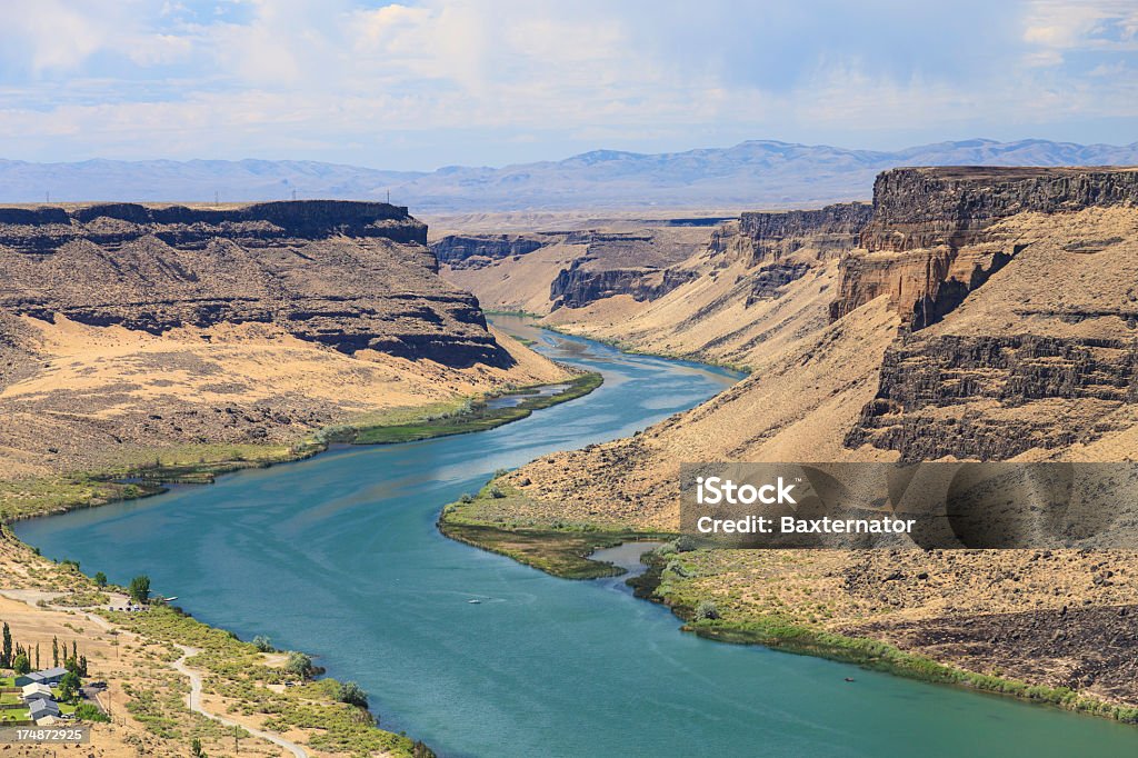 Snake River Bend - Photo de Basalte libre de droits