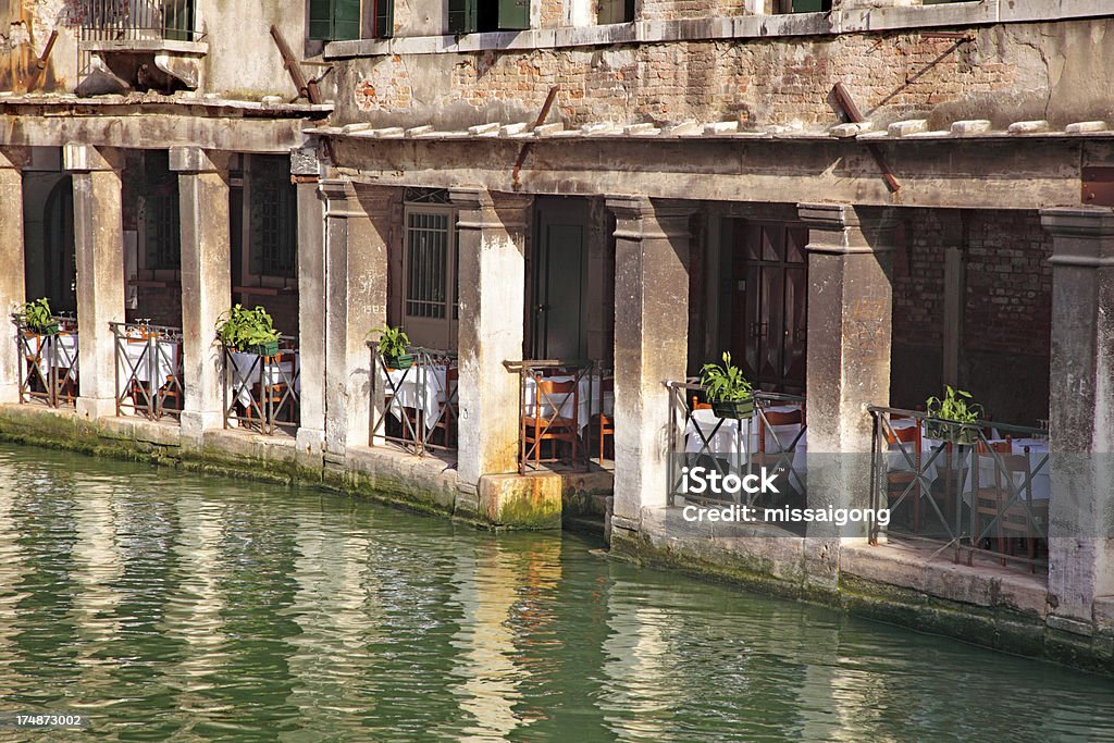 Restaurante en Venecia - Foto de stock de Agua libre de derechos