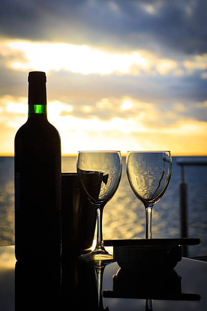 istock Happy Hour at Tropical Beach Resort Sunset 174873121