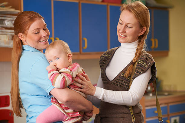 istock Working Mother Dropping Baby At Nursery 174873313