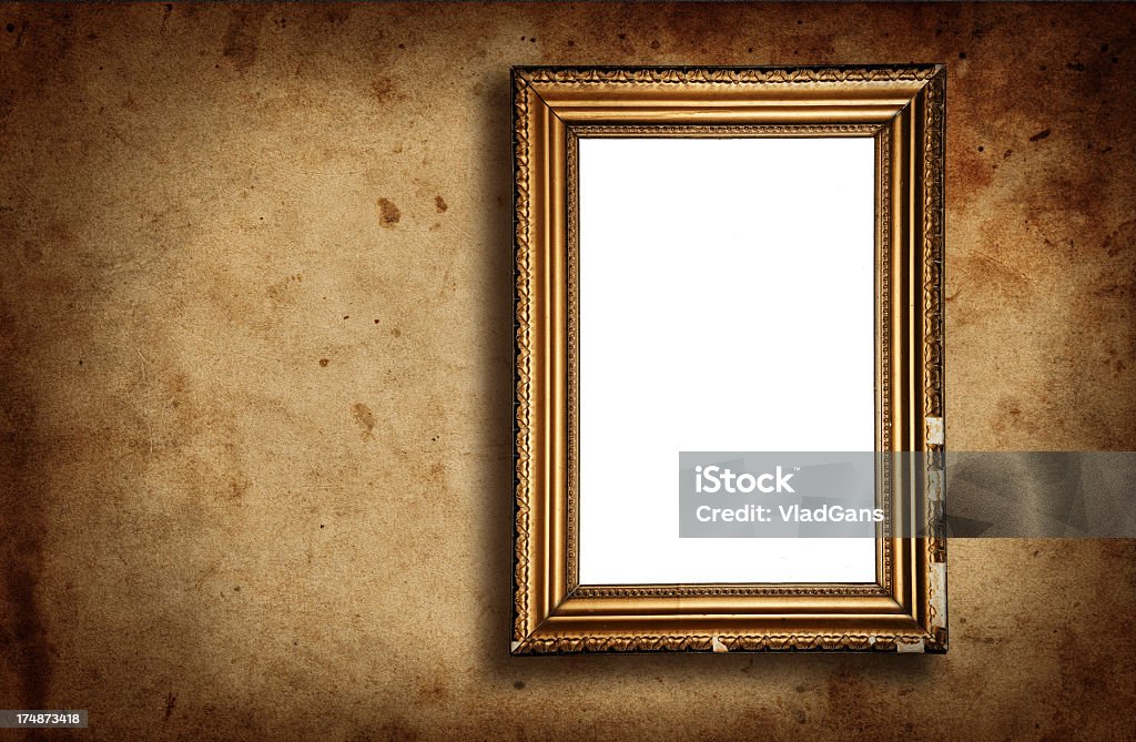 Papel de parede com moldura de quadro vazio - Foto de stock de Abstrato royalty-free