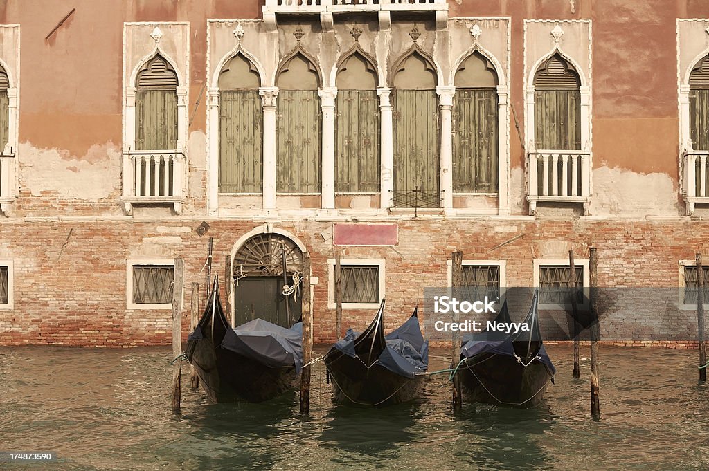 Gondole a Venezia - Foto stock royalty-free di Acqua