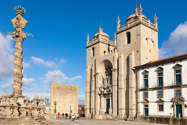 Porto Cathedral stock photo