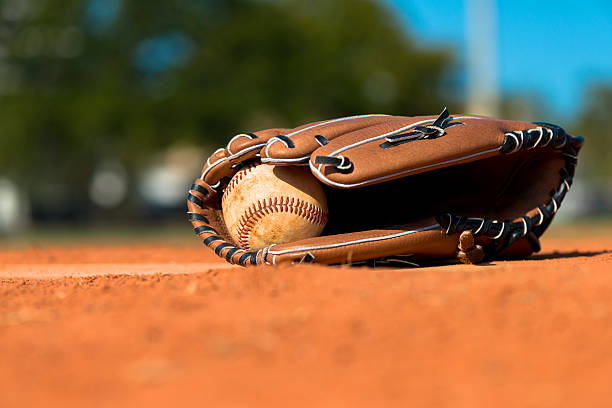 istock Baseball Mitt Glove with Ball 174874033