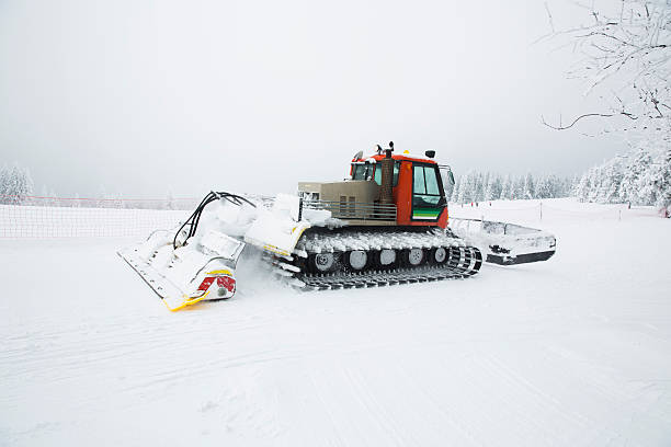 istock Snowcat making track for ski slope,blizzard. Rogla,Slovenia 174874042