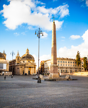 Piazza del Popolo in Rome, Italy.