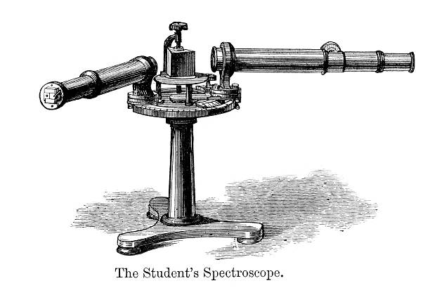 Spectroscope, 19th century artwork. Artwork from the 1886
