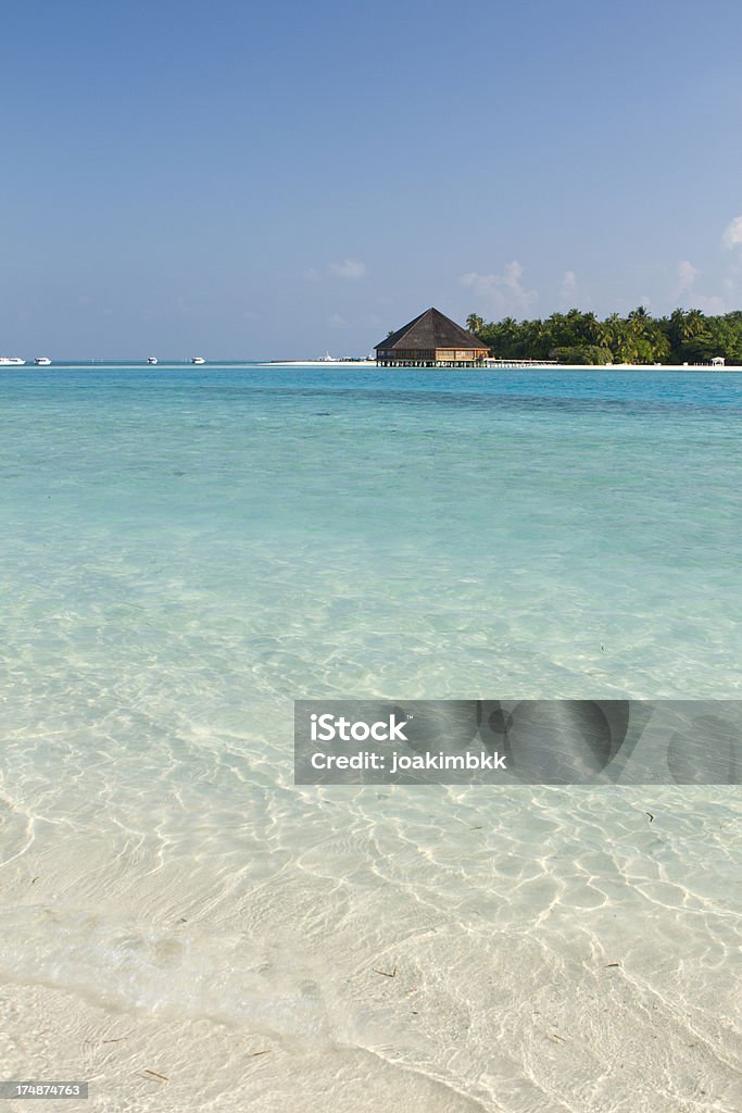resort de luxo na Maldivas com águas Cristal - Royalty-free Ao Ar Livre Foto de stock