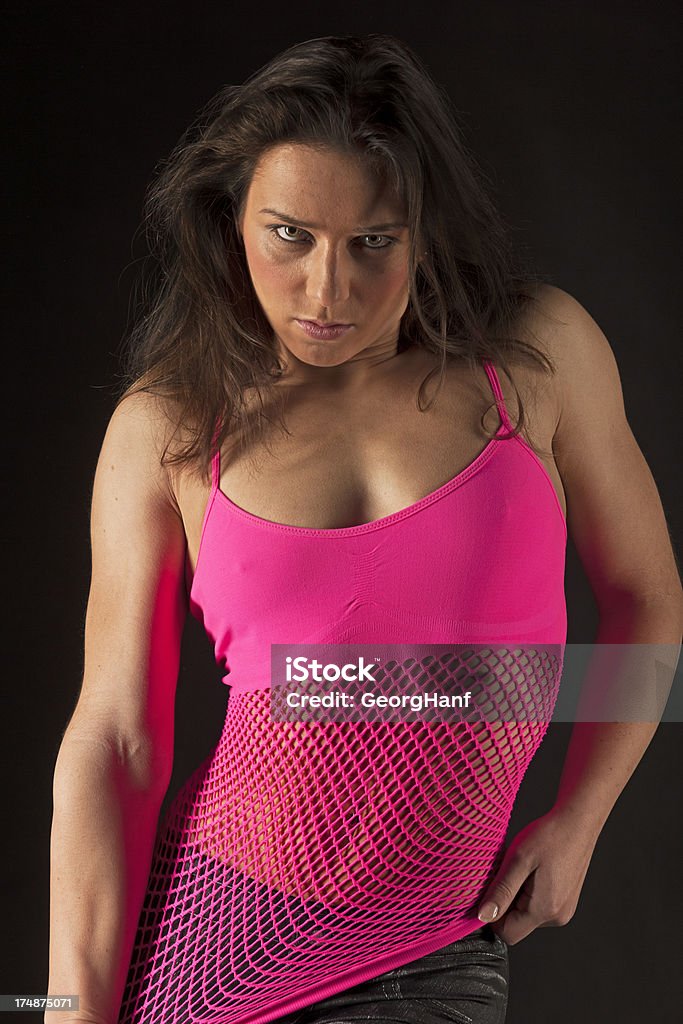 Woman View of a young woman with long black hair. 20-24 Years Stock Photo