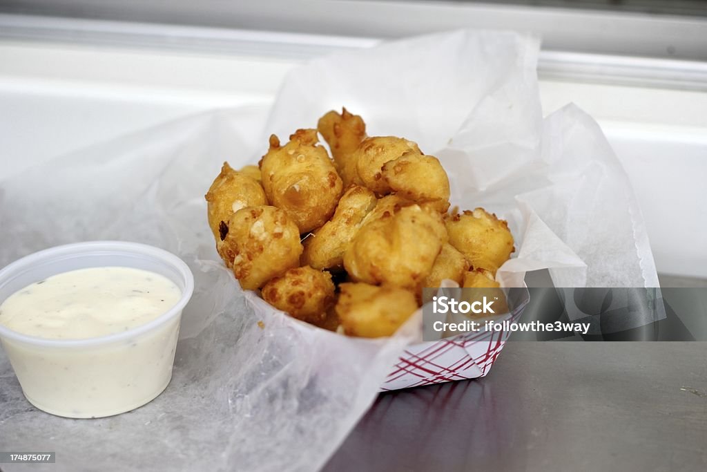 Käse curds von der Wisconsin State Fair - Lizenzfrei Quark Stock-Foto