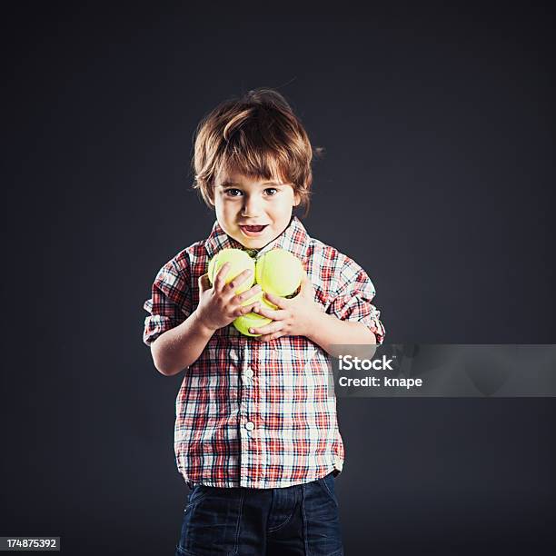 Cute Boy Looking Into Camera Stock Photo - Download Image Now - 2-3 Years, Black Background, Black Color