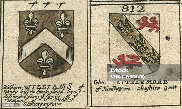 Coat Of Arms Copperplate 17 Jahrhundert Und Littlemore Williams Stock Vektor Art und mehr Bilder von Wappen