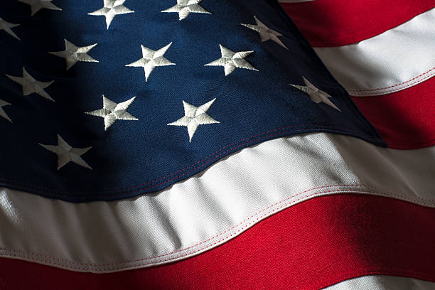istock American Flag Studio Shot Close Up Waving 174875844