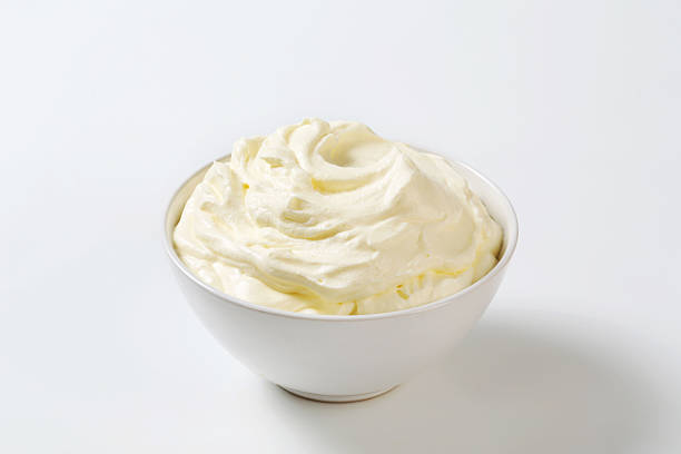 istock Cream in a porcelaine bowl 174875881
