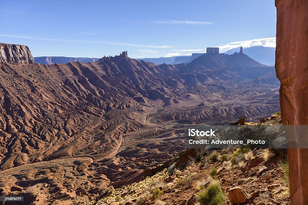 Irmã Superior Formação rochosa Moab - Royalty-free Indian Creek Canyon Foto de stock