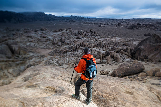 olhar para - mountain climbing desert passion journey imagens e fotografias de stock