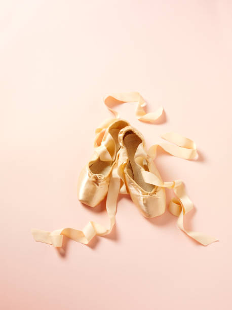 istock Ballet Shoes on Pink Paper 174876580