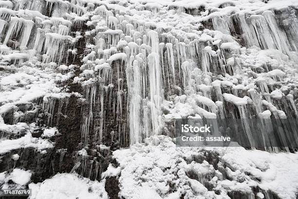거대한 빙판 벽 가득 Icicles 0명에 대한 스톡 사진 및 기타 이미지 - 0명, 가득 찬, 겨울