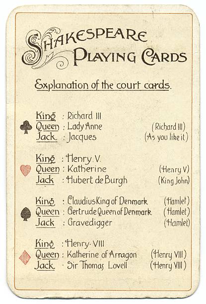 istock Explanation of characters Dondorf Shakespeare antique playing cards 174877304