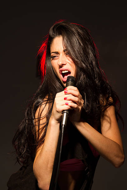 istock Beautiful female singer 174877477