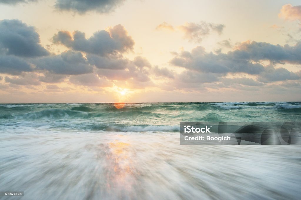 Bunte Miami Beach Sunrise - Lizenzfrei Atlantik Stock-Foto