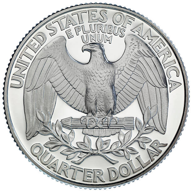 Reverse of the George Washington 1998 silver Quarter Dollar