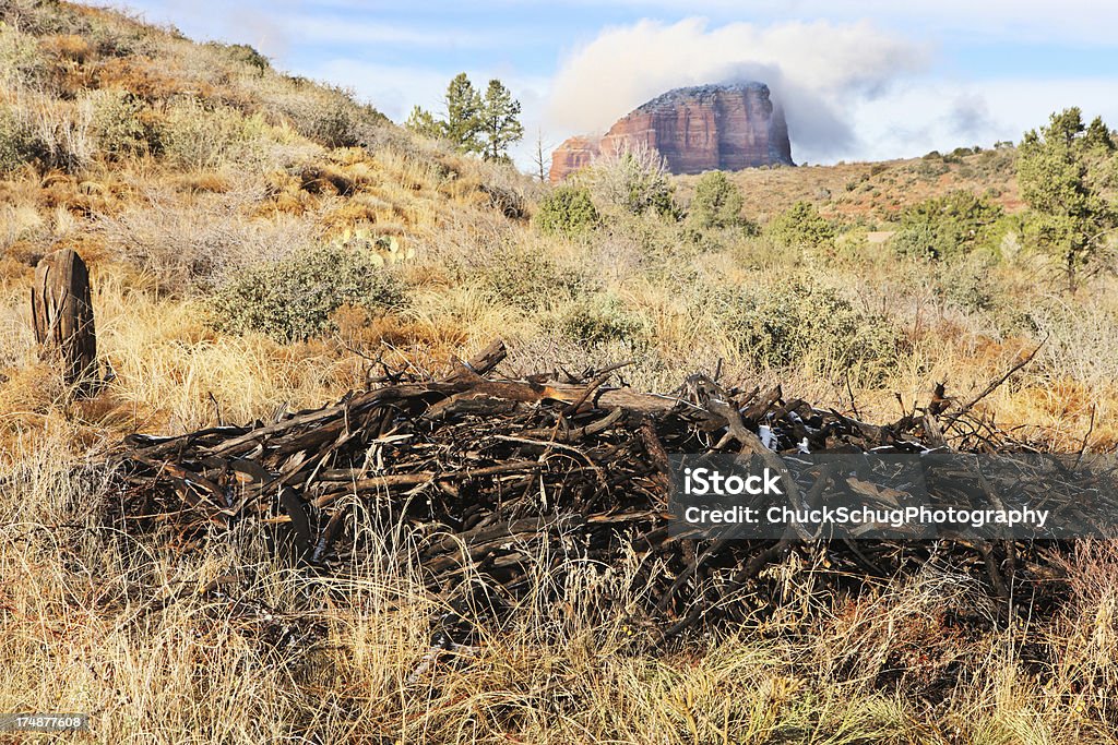 Terreno selvagem Red Rock Butte - Royalty-free Ambiente dramático Foto de stock