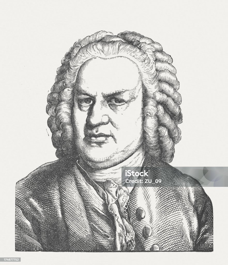 Johann Sebastian Bach - Royalty-free Johann Sebastian Bach Ilustração de stock