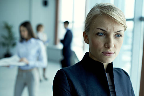istock Pensive businesswoman 174877809