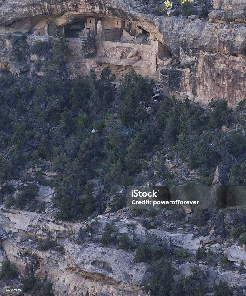 Varanda casa Ruínas-Parque Nacional de Mesa Verde, Colorado - Royalty-free Acabado Foto de stock