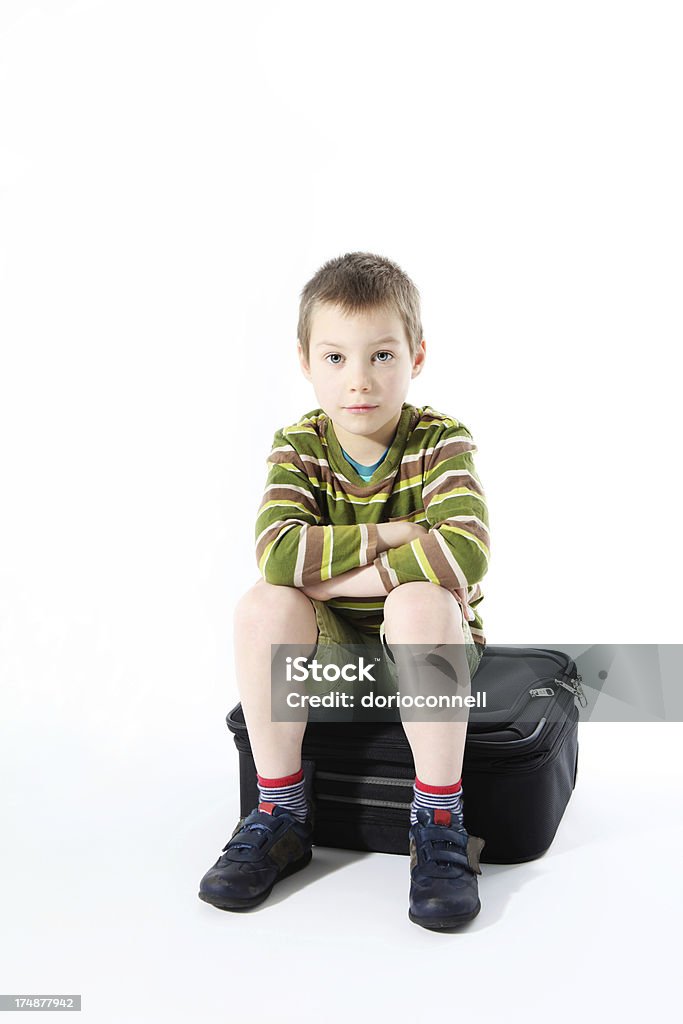 Niño con bolsa - Foto de stock de Bolsa - Objeto fabricado libre de derechos