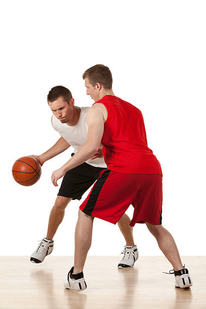 istock Two sportsmen playing basketball 174878076