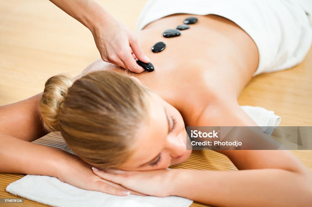 Spa Massagem de tratamento e - Royalty-free Adulto Foto de stock